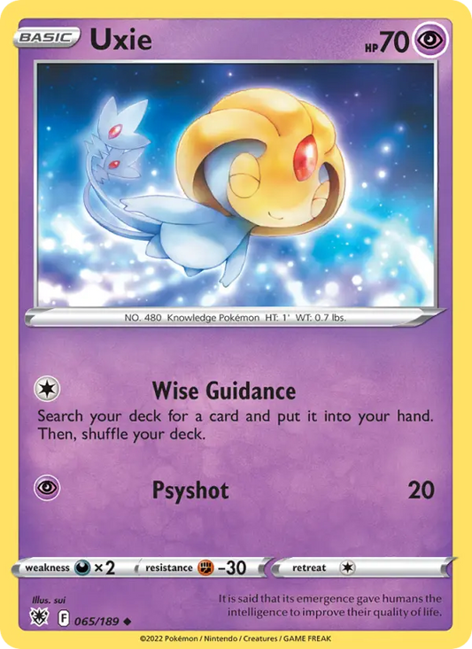 Uxie 65 Astral Radiance Pokesingles