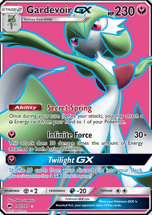 Gardevoir GX 140 Burning Shadows Pokesingles