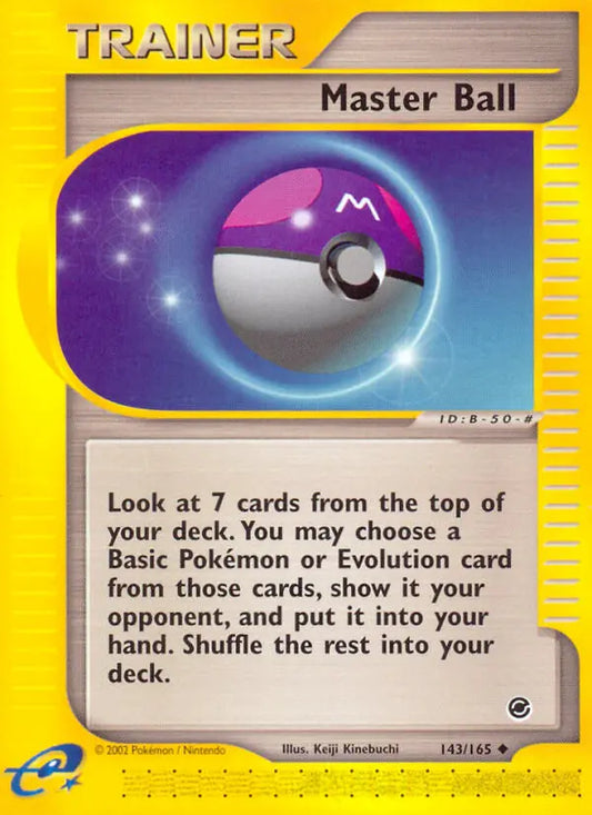 Master Ball 143 Expedition Base Set Pokesingles