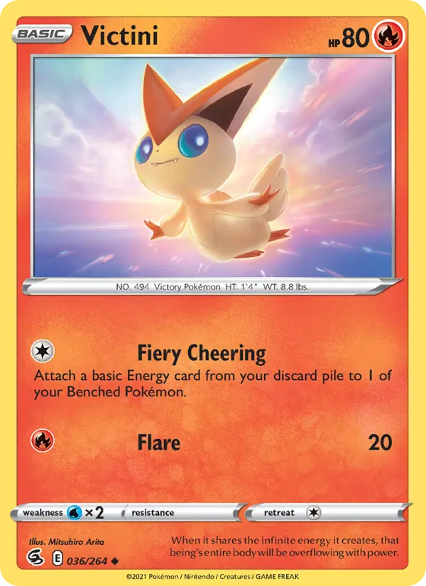 Victini 36 Fusion Strike Pokesingles