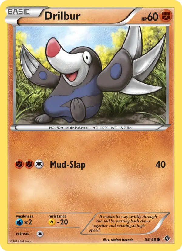 Drilbur 55 Emerging Powers Pokesingles
