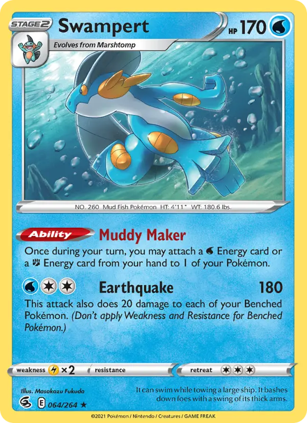 Swampert 64 Fusion Strike Pokesingles