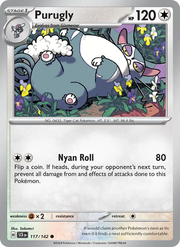 Purugly 117 Stellar Crown Pokesingles