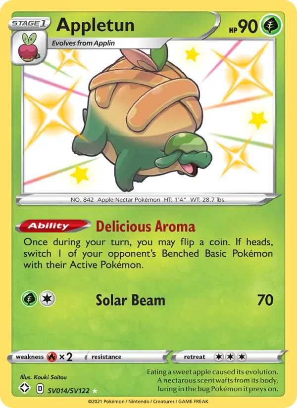 Appletun SV014 Shining Fates Pokesingles