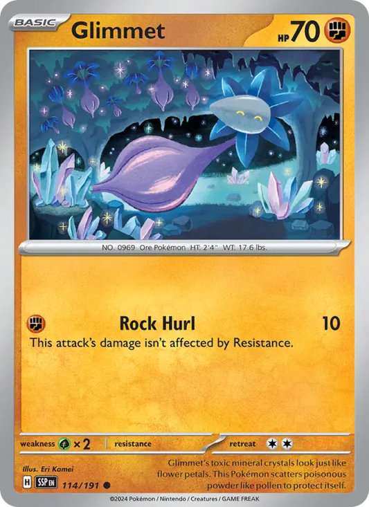 Glimmet 114 Surging Sparks Pokesingles