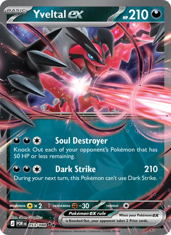 Yveltal ex 53 Perfect Order Pokesingles