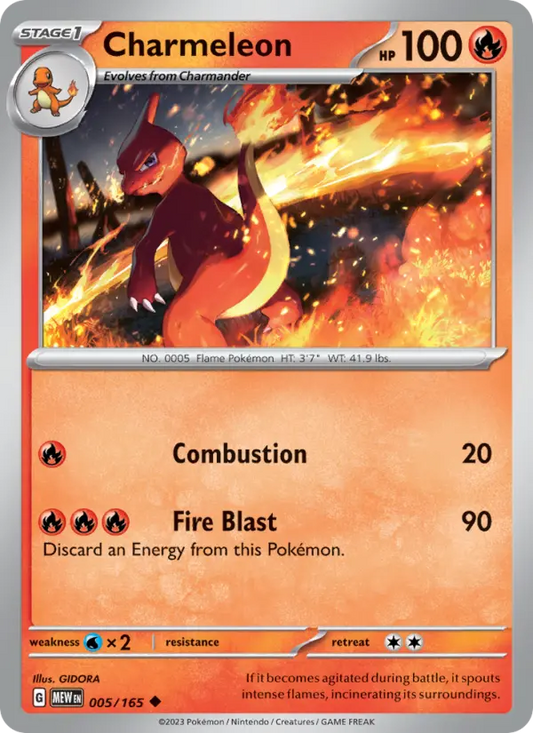 Charmeleon 5 151 Pokesingles