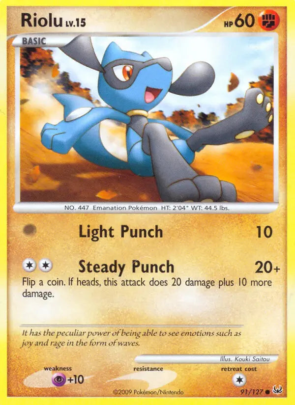 Riolu 91 Platinum Pokesingles