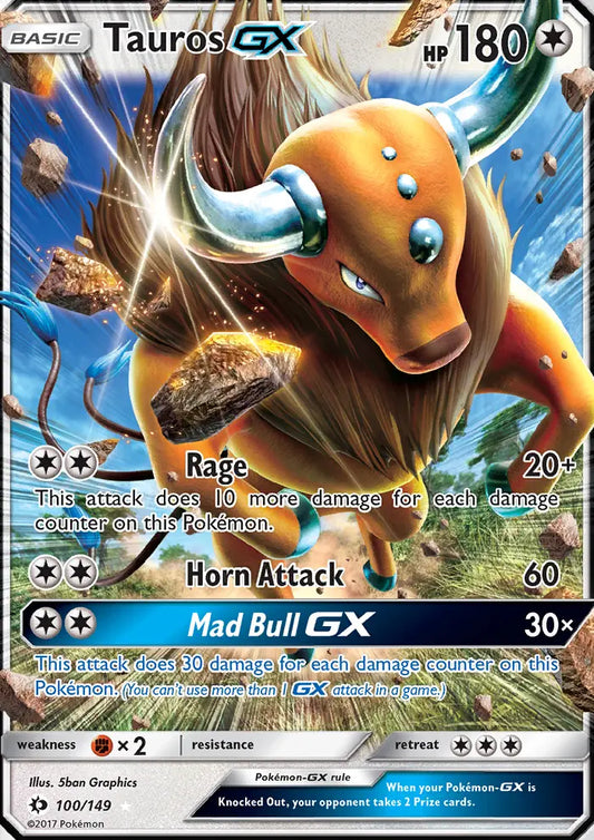Tauros GX 100 Sun & Moon Pokesingles