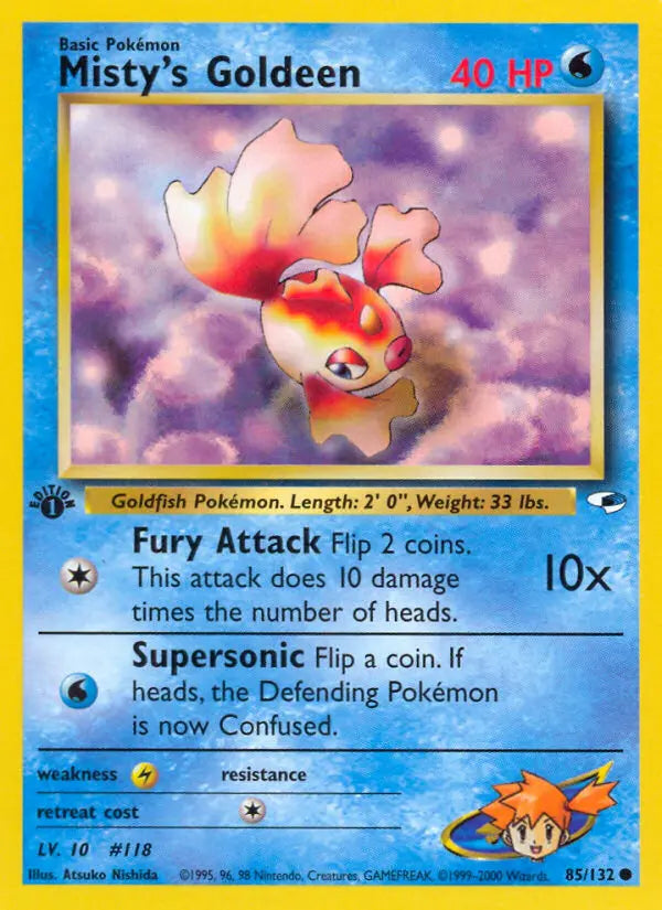 Misty's Goldeen 85 Gym Heroes Pokesingles