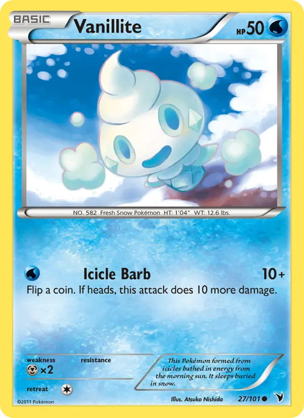 Vanillite 27 Noble Victories Pokesingles