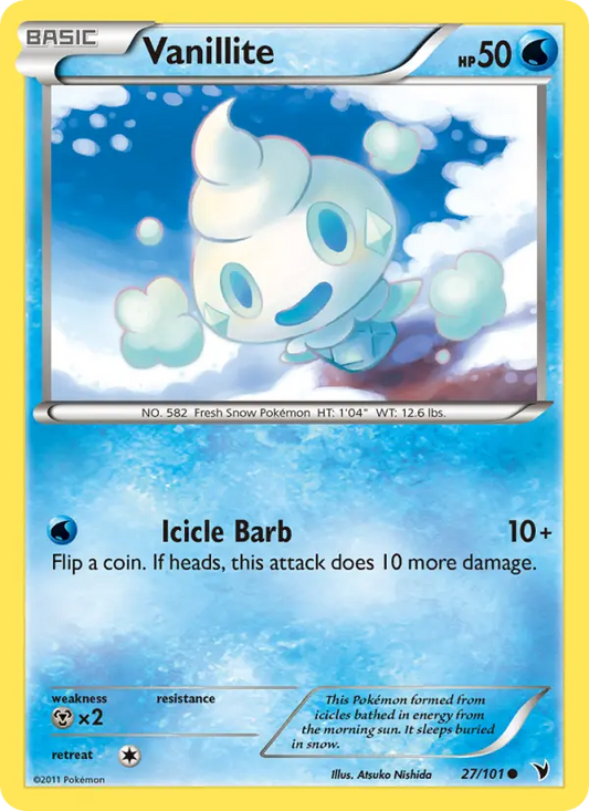 Vanillite 27 Noble Victories Pokesingles