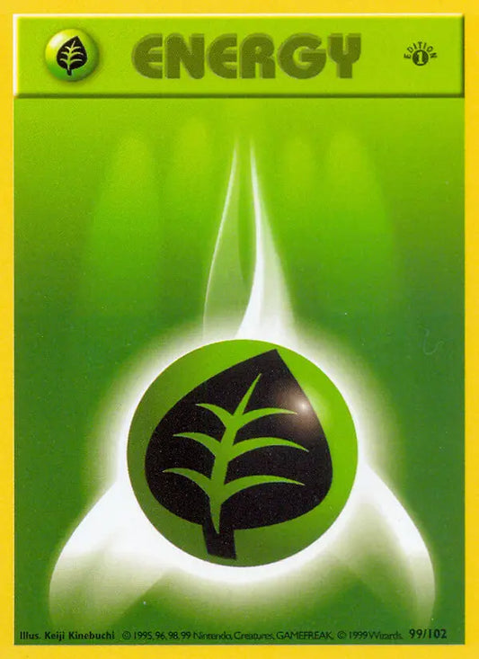 Grass Energy 99 Base Set Pokesingles
