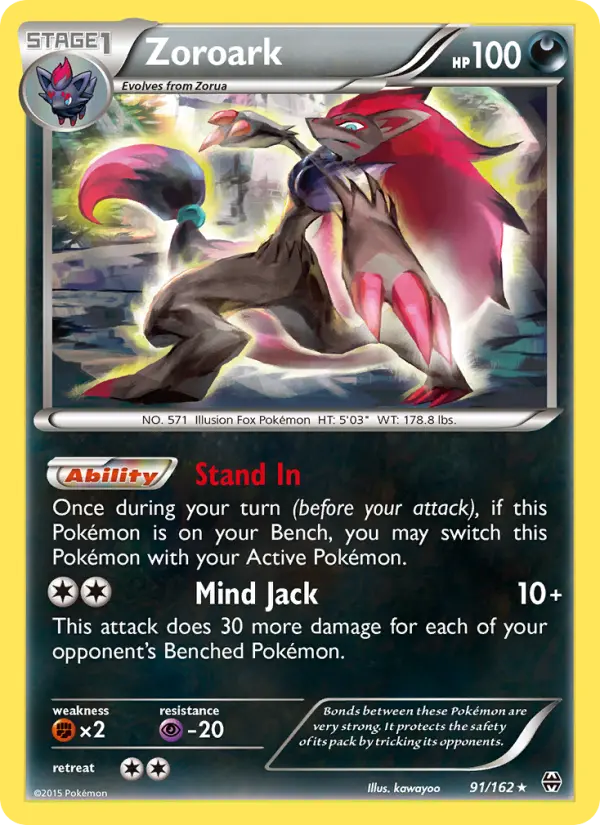Zoroark 91 BREAKthrough Pokesingles