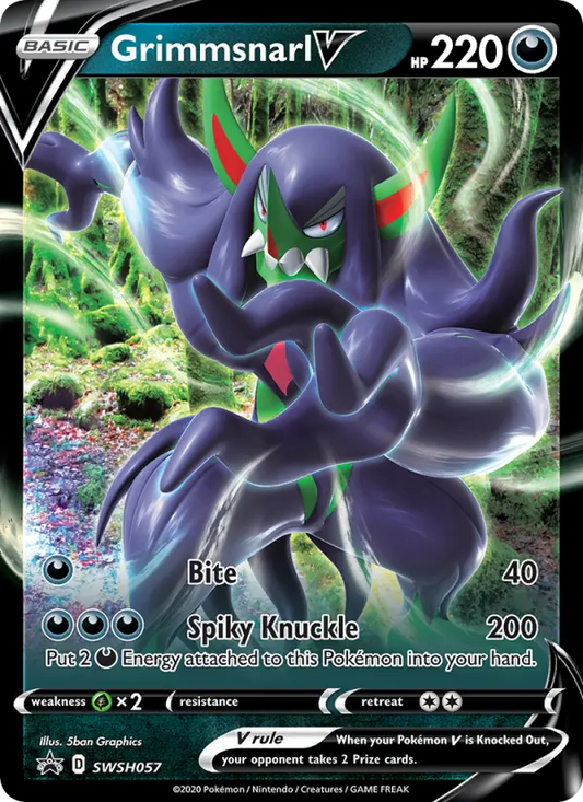 Grimmsnarl V SWSH057 SWSH Black Star Promos Pokesingles
