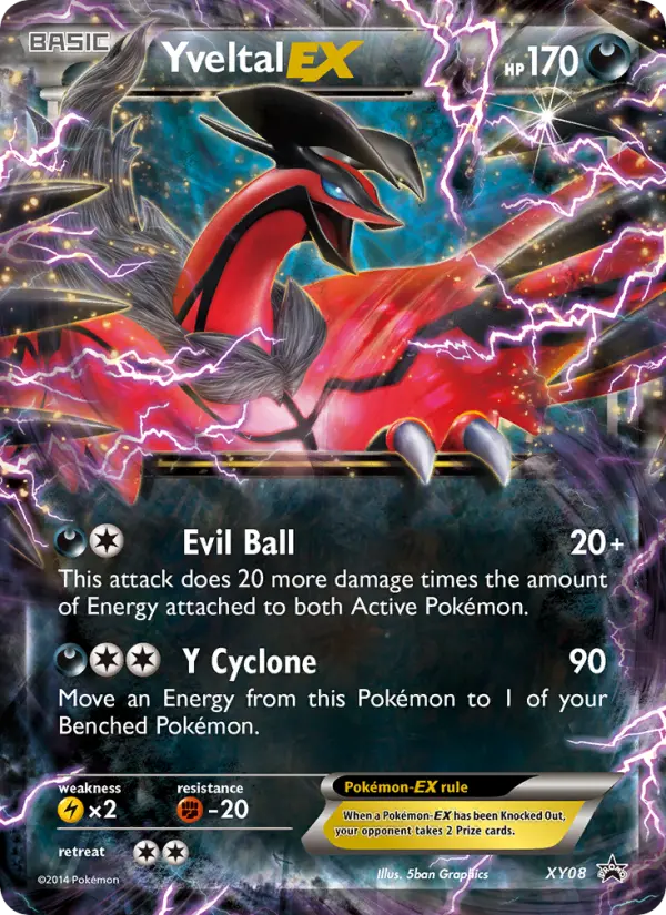 Yveltal EX XY08 XY Black Star Promos Pokesingles