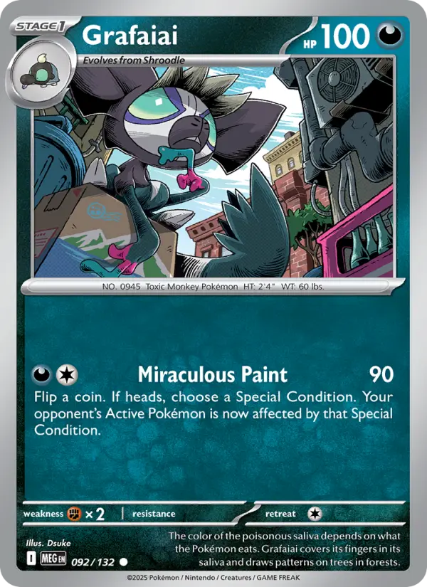 Grafaiai 92 Mega Evolution Pokesingles