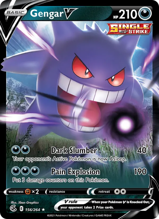 Gengar V 156 Fusion Strike Pokesingles