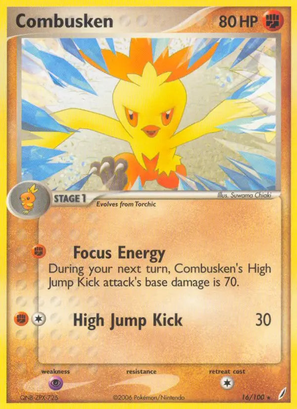 Combusken 16 Crystal Guardians Pokesingles