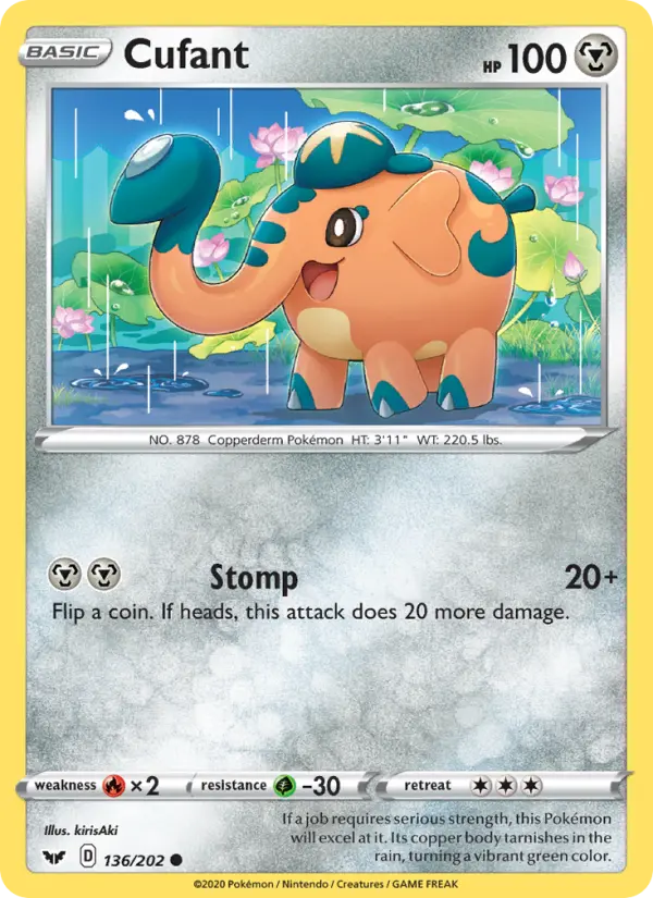 Cufant 136 Sword & Shield Pokesingles