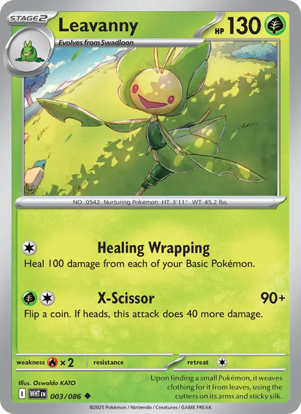Leavanny 3 White Flare Pokesingles