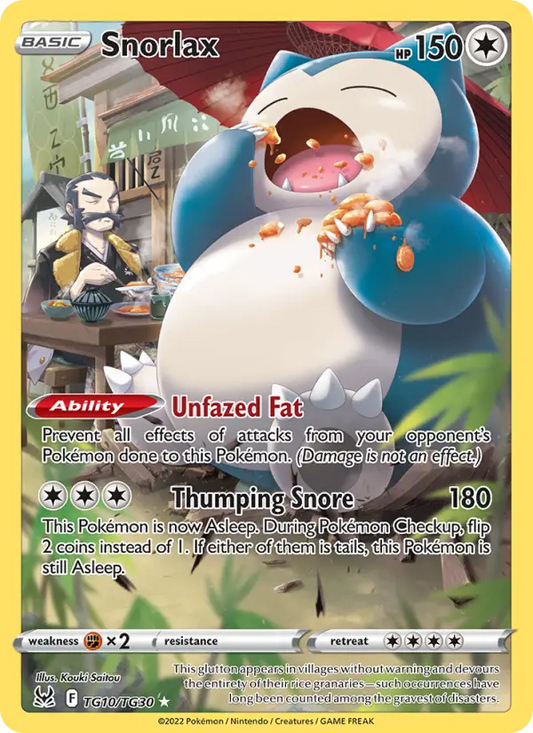 Snorlax TG10 Lost Origin Pokesingles