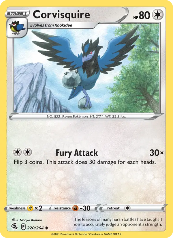 Corvisquire 220 Fusion Strike Pokesingles