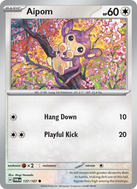 Aipom 137 Twilight Masquerade Pokesingles