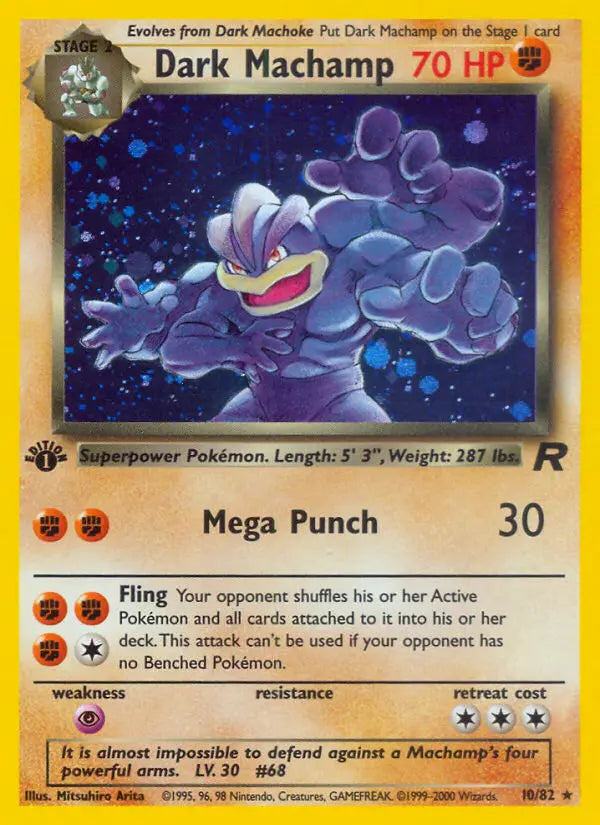 Dark Machamp 10 Team Rocket Pokesingles