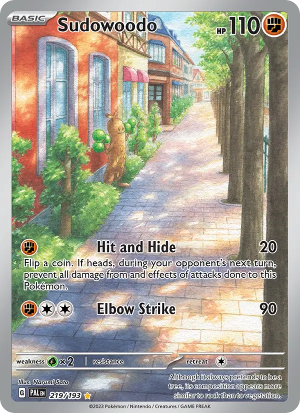 Sudowoodo 219 Paldea Evolved Pokesingles