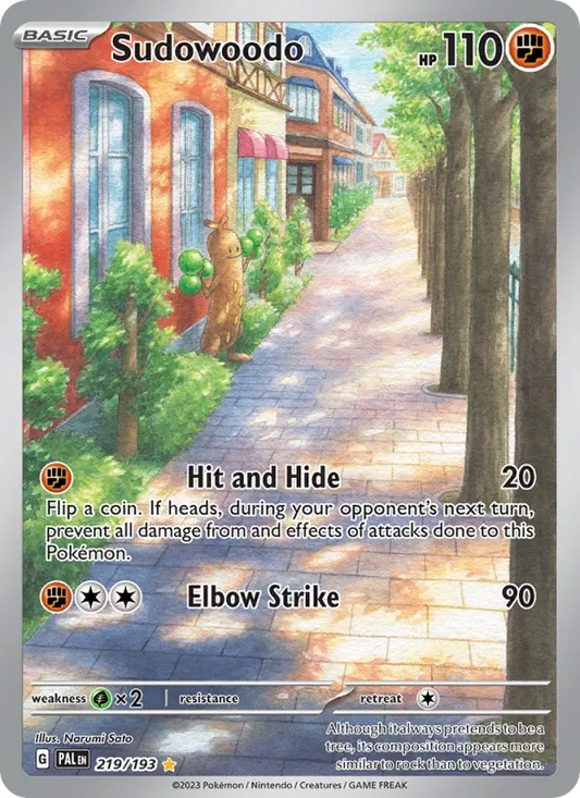 Sudowoodo 219 Paldea Evolved Pokesingles