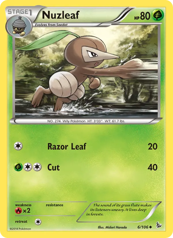 Nuzleaf 6 Flashfire Pokesingles
