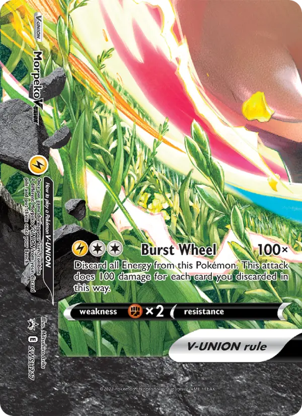 Morpeko V-UNION SWSH217 SWSH Black Star Promos Pokesingles