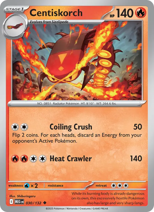 Centiskorch 30 Mega Evolution Pokesingles