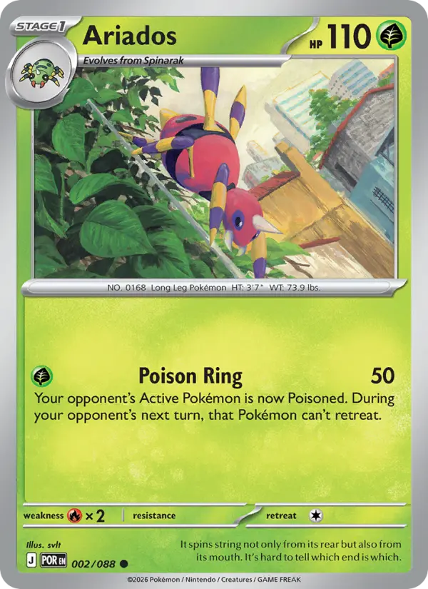 Ariados 2 Perfect Order Pokesingles