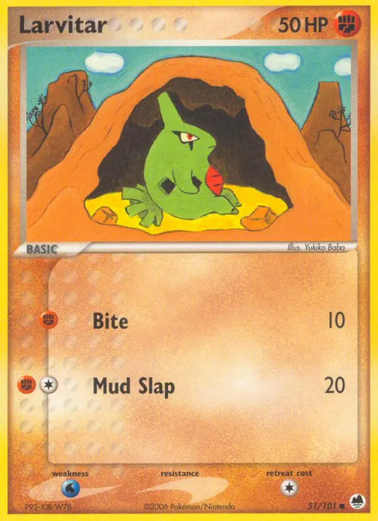 Larvitar 51 Dragon Frontiers Pokesingles