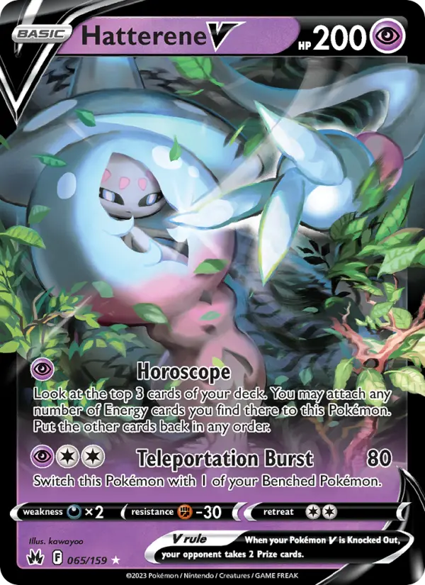 Hatterene V 65 Crown Zenith Pokesingles