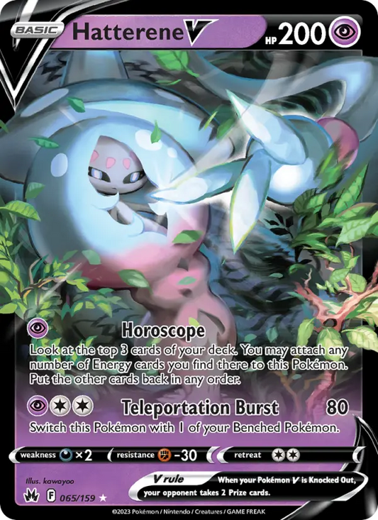 Hatterene V 65 Crown Zenith Pokesingles