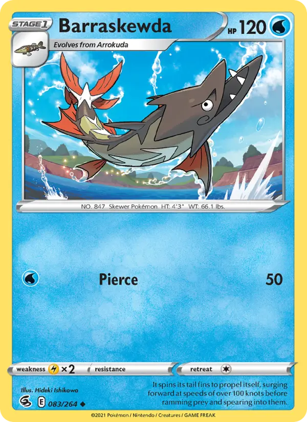 Barraskewda 83 Fusion Strike Pokesingles