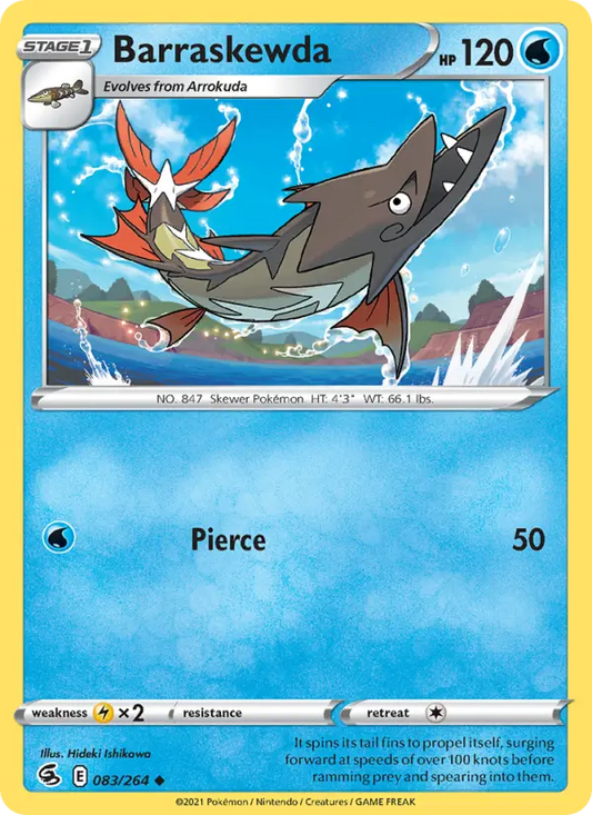 Barraskewda 83 Fusion Strike Pokesingles