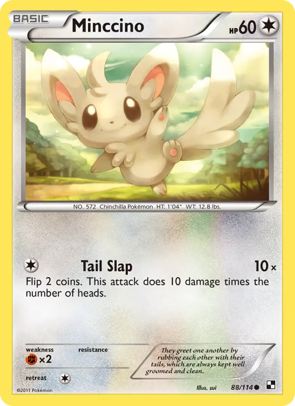 Minccino 88 Black & White Pokesingles