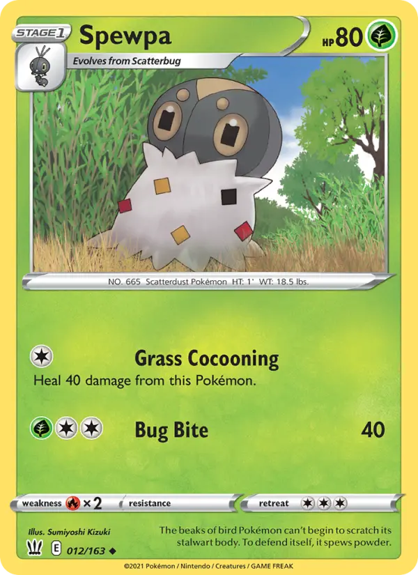Spewpa 12 Battle Styles Pokesingles