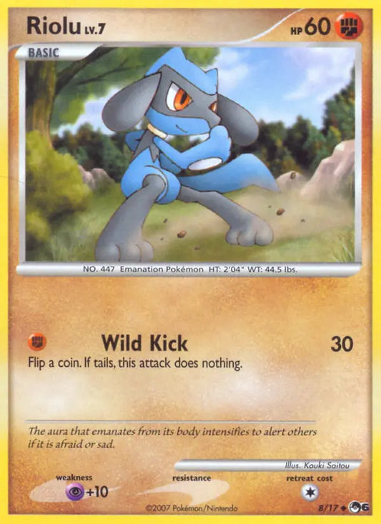Riolu 8 POP Series 6 Pokesingles