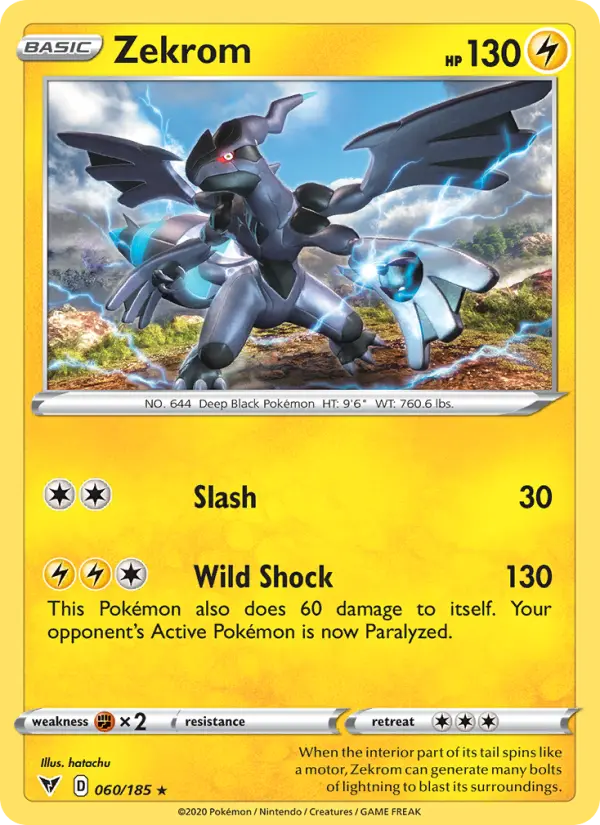 Zekrom 60 Vivid Voltage Pokesingles