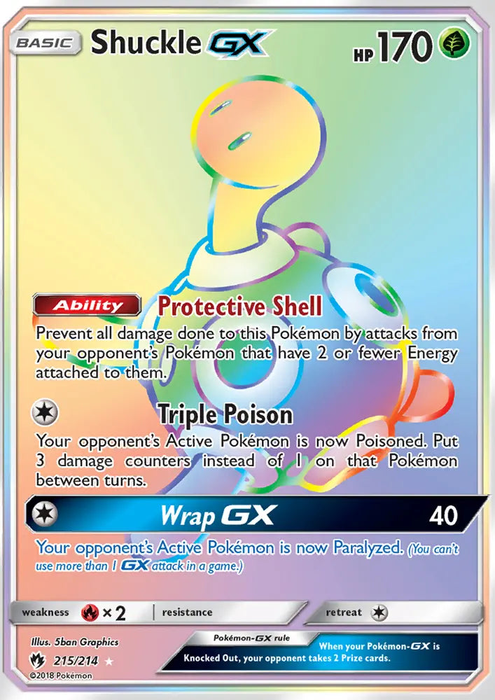 Shuckle GX 215 Lost Thunder Pokesingles