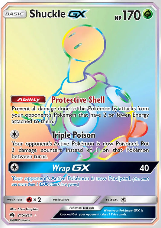 Shuckle GX 215 Lost Thunder Pokesingles