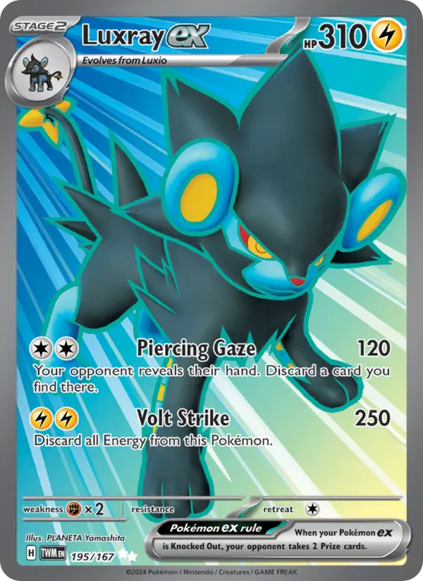 Luxray ex 195 Twilight Masquerade Pokesingles
