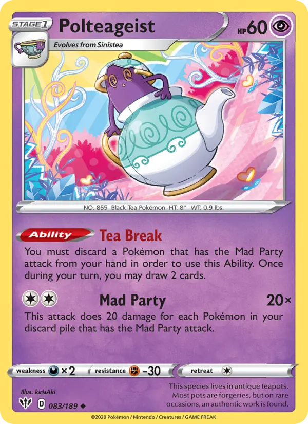 Polteageist 83 Darkness Ablaze Pokesingles