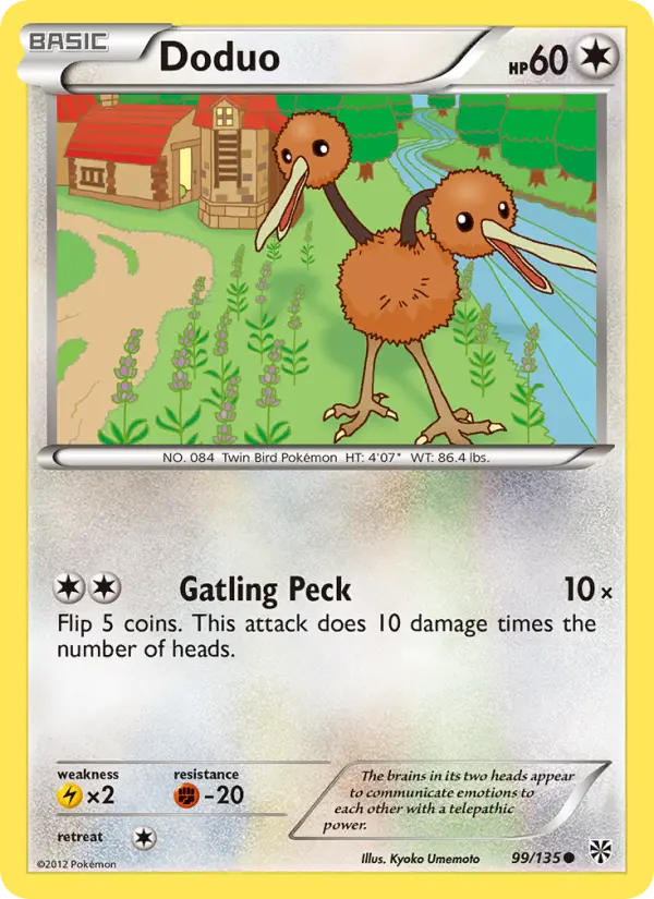Doduo 99 Plasma Storm Pokesingles