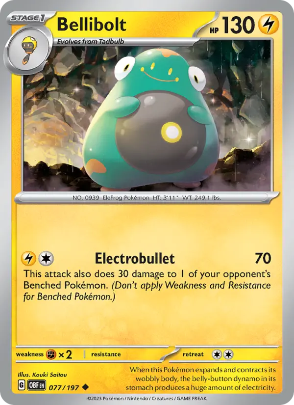 Bellibolt 77 Obsidian Flames Pokesingles